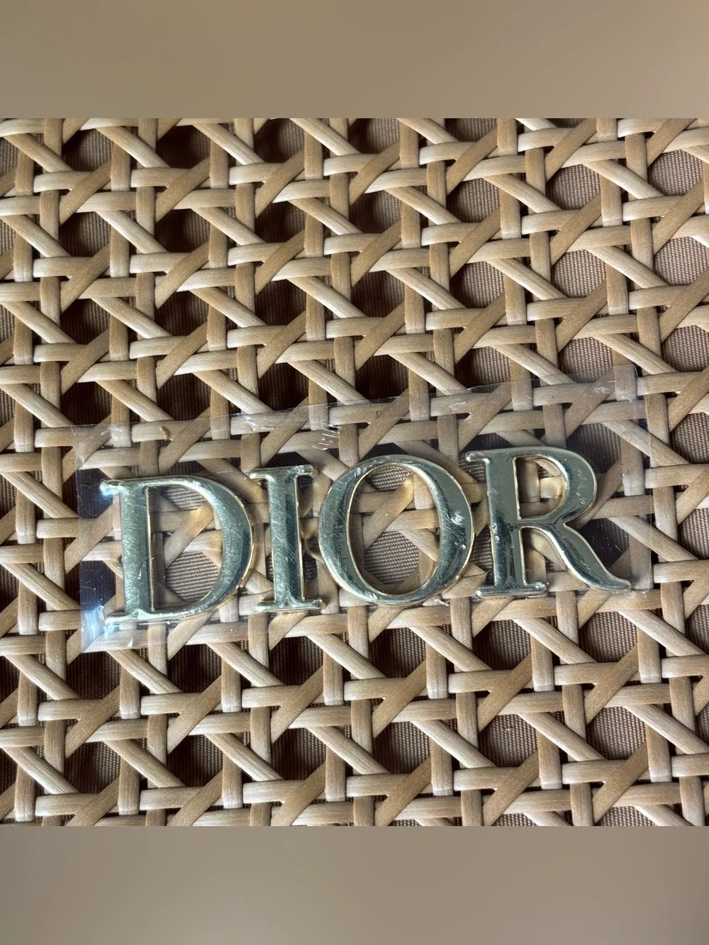 DIOR Beauty GWP Raffia Pouch 2026 Summer Rattan Cosmetic pouch beige New